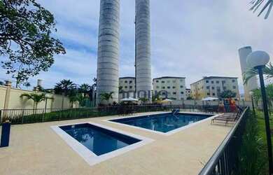 Imagem: O apartamento possui 2 Dormitórios, 1 Banheiro, 1 Vaga na garagem