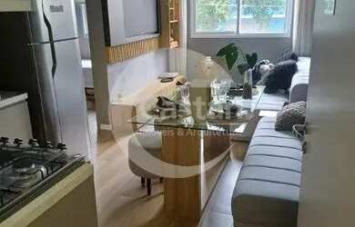 Imagem: O apartamento possui 1 Dormitório, 1 Banheiro, 27m² de Área