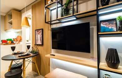 Imagem: O apartamento possui 2 Dormitórios, 1 Banheiro, 1 Vaga na garagem