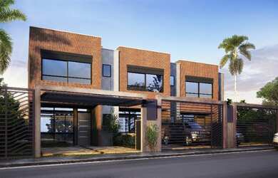 Imagem: A casa possui 3 Dormitórios, 3 Banheiros, 2 Vagas na garagem