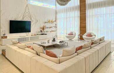 Imagem: A casa em condomínio possui 5 Dormitórios, 5 Banheiros, 5