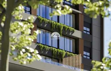 Imagem: O apartamento possui 1 Dormitório, 2 Banheiros, 2 Vagas na