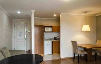 Imagem: O studio possui 1 Dormitório, 1 Banheiro, 1 Vaga na garagem