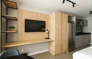 Imagem: O apartamento possui 1 Dormitório, 1 Banheiro, 24m² de Área