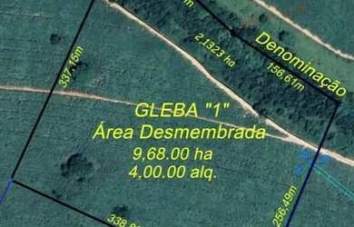 Imagem: A chácara possui 96.800m² de Área e está localizado em