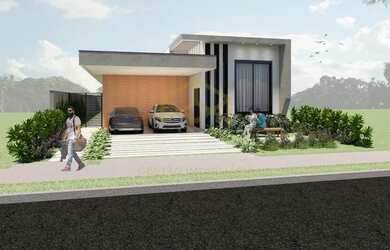 Imagem: A casa em condomínio possui 3 Dormitórios, 3 Banheiros, 4