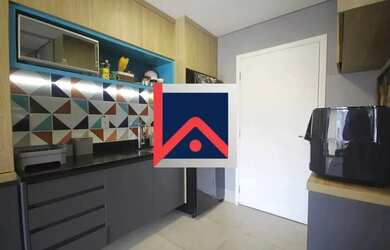 Imagem: O apartamento possui 1 Dormitório, 1 Banheiro, 1 Vaga na garagem