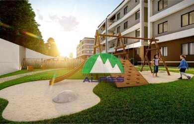 Imagem: O apartamento possui 2 Dormitórios, 1 Banheiro, 1 Vaga na garagem