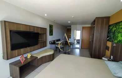 Imagem: O studio possui 1 Dormitório, 1 Banheiro, 1 Vaga na garagem