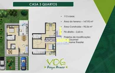 Imagem 16: Casas Duplex (soltas) de 3 suítes em Condomínio fechado com toda infraestrutura de lazer c