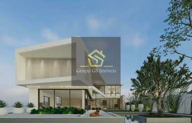 Imagem: A casa possui 4 Dormitórios, 5 Banheiros, 3 Vagas na garagem