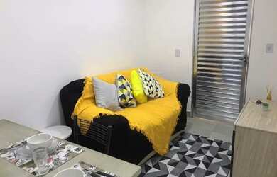 Imagem: O apartamento possui 1 Dormitório, 1 Banheiro e 37m² de Área