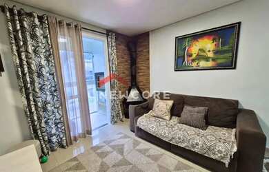 Imagem: O apartamento possui 2 Dormitórios, 1 Banheiro, 1 Vaga na garagem