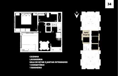 Imagem 4: Apartamento 1 dormitório próximo à UFSM em Camobi