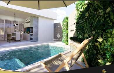 Imagem: A casa em condomínio possui 4 Dormitórios, 3 Banheiros, 5