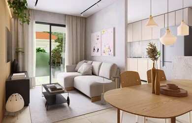 Imagem: O apartamento possui 1 Dormitório, 1 Banheiro, 1 Vaga na garagem