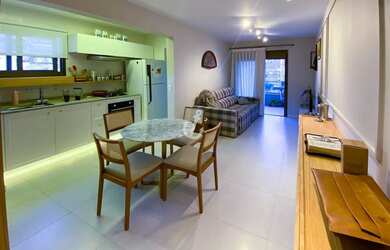 Imagem: O apartamento possui 1 Dormitório, 2 Banheiros, 2 Vagas na