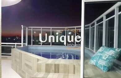 Imagem: O apartamento na cobertura possui 4 Dormitórios, 4 Banheiros