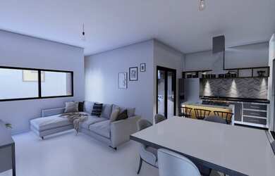 Imagem: A casa possui 3 Dormitórios, 2 Banheiros, 2 Vagas na garagem