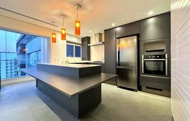 Imagem: O apartamento na cobertura possui 1 Dormitório, 2 Banheiros