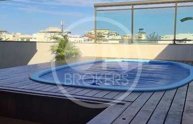 Imagem: O apartamento na cobertura possui 4 Dormitórios, 5 Banheiros