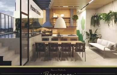 Imagem: O apartamento possui 1 Dormitório, 1 Banheiro, 1 Vaga na garagem