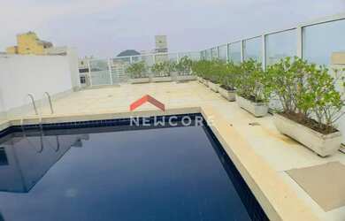 Imagem: O apartamento na cobertura possui 3 Dormitórios, 5 Banheiros