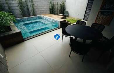 Imagem: A casa em condomínio possui 3 Dormitórios, 4 Banheiros, 3