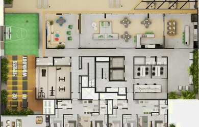 Imagem: O apartamento possui 3 Dormitórios, 2 Banheiros, 1 Vaga na