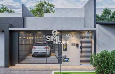 Imagem: A casa possui 3 Dormitórios, 2 Banheiros, 1 Vaga na garagem