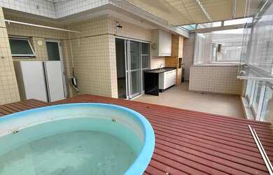 Imagem: O apartamento na cobertura possui 3 Dormitórios, 3 Banheiros