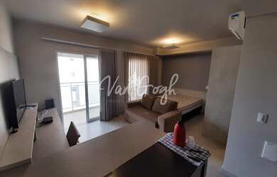 Imagem: O apartamento possui 1 Dormitório, 1 Banheiro, 1 Vaga na garagem