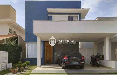 Imagem: A casa em condomínio possui 4 Dormitórios, 4 Banheiros, 4