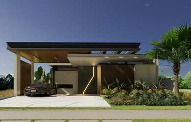 Imagem: A casa em condomínio possui 4 Dormitórios, 5 Banheiros, 4