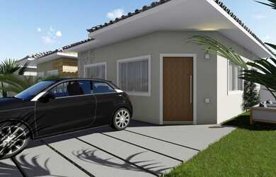 Imagem: A casa possui 2 Dormitórios, 2 Banheiros, 1 Vaga na garagem