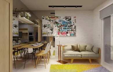 Imagem 2: Diane Prime. 35m² de Área, 1 Banheiroe2 Dormitórios