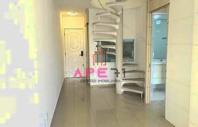 Imagem: O apartamento na cobertura possui 2 Dormitórios, 2 Banheiros