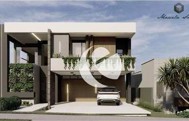 Imagem: A casa em condomínio possui 4 Dormitórios, 5 Banheiros, 4