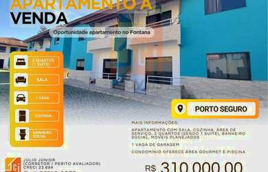 Imagem: O apartamento possui 2 Dormitórios, 2 Banheiros, 1 Vaga na