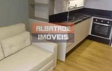 Imagem: O studio possui 1 Dormitório, 1 Banheiro, 1 Vaga na garagem