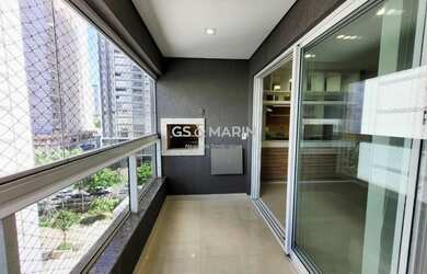 Imagem: O apartamento possui 1 Dormitório, 1 Banheiro, 1 Vaga na garagem