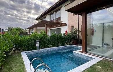 Imagem: A casa em condomínio possui 3 Dormitórios, 4 Banheiros, 3