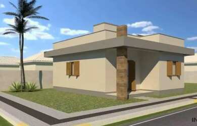 Imagem: A casa possui 2 Dormitórios, 2 Banheiros, 1 Vaga na garagem