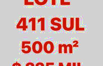 Imagem: O terreno possui 500m² de Área e está localizado em Plano