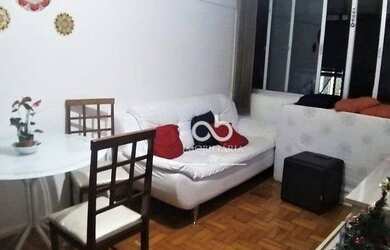 Imagem: O apartamento possui 1 Dormitório, 1 Banheiro, 1 Vaga na garagem