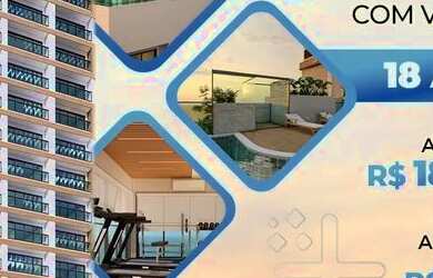 Imagem: O apartamento possui 1 Dormitório, 1 Banheiro, 1 Vaga na garagem