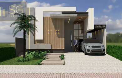 Imagem 3: Casa plana em construção - Jardins do Lago Eusébio