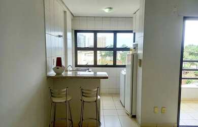 Imagem: O apartamento possui 1 Dormitório, 1 Banheiro, 1 Vaga na garagem