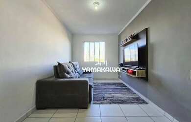 Imagem: O apartamento possui 2 Dormitórios, 1 Banheiro, 1 Vaga na garagem