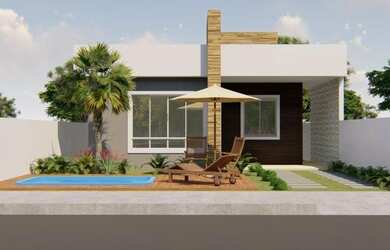 Imagem: A casa possui 2 Dormitórios, 1 Banheiro, 1 Vaga na garagem